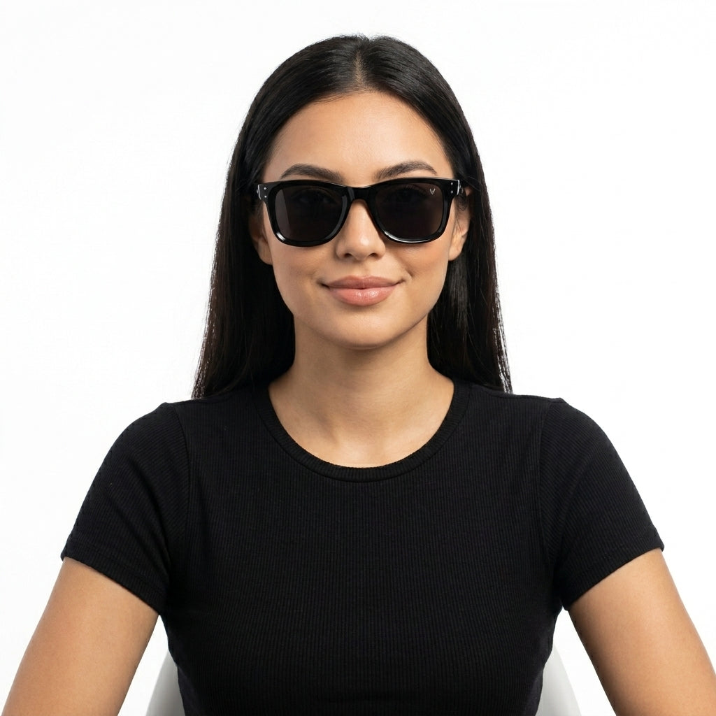 Óculos de sol Polarizado - Black Wayfarer - UV 400